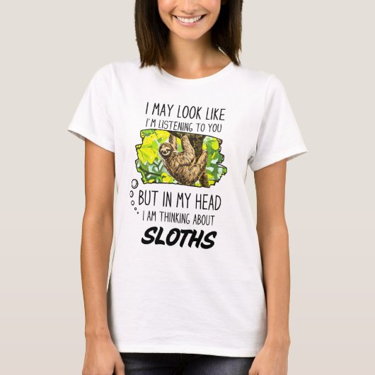 Funny Sloth Lover T-shirt (Voorkant)