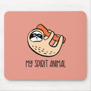 Funny sloth mousepad muismat