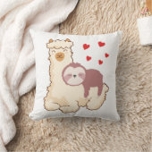 Funny Sloth Riding Llama Shirt grappig Alpaca Hear Kussen (Deken)