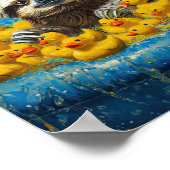 Funny Sloth Rubber Duck Pool Poster (Hoek)