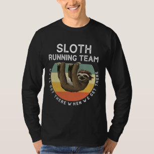 Funny Sloth Running Team T-shirt