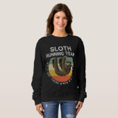 Funny Sloth Running Team Trui (Voorkant volledig)