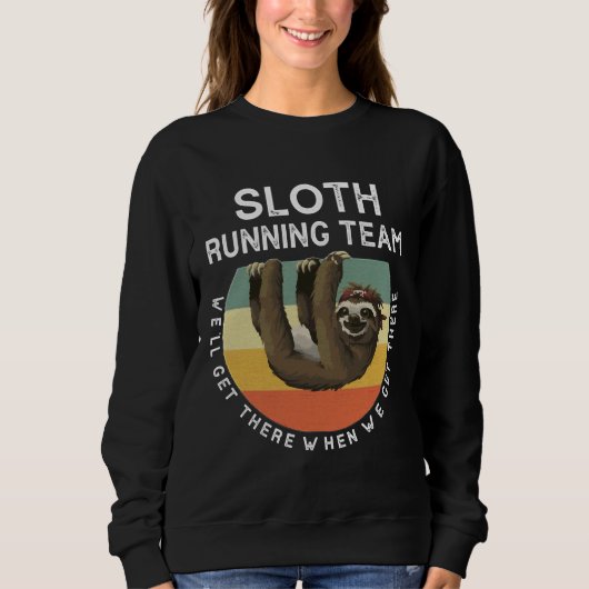 Funny Sloth Running Team Trui (Voorkant)