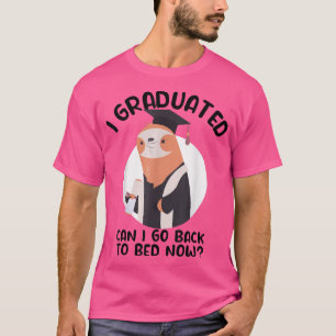 Funny Sloth Senior Afstuderen 2022 Kan ik teruggaa T-shirt