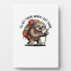 Funny Sloth Wandelteam - Langzaam en Gestaag Klass Fotoplaat