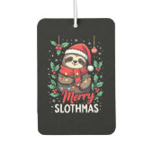 Funny Sloth Xmas Lights Merry Slothmas Sloth Chris Luchtverfrisser (Voorkant)