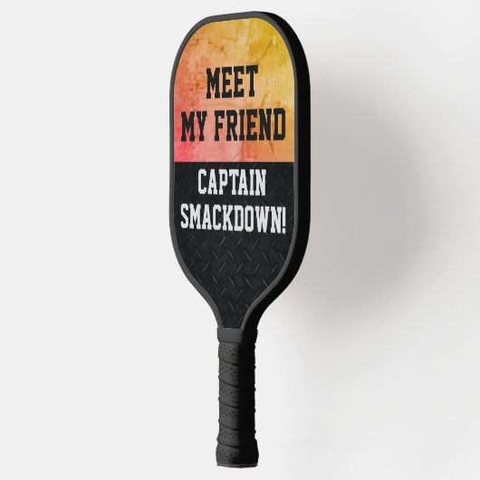 Funny Smack Talk Smackdown Captain Quote Pickleball Paddle (Links)