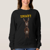 Funny Smart Donkey Sweatshirt (Devant)