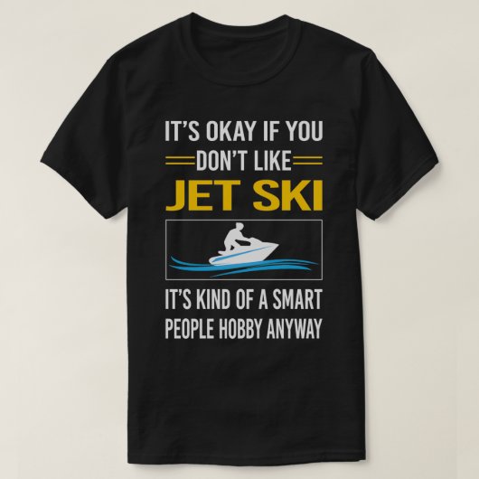 Funny Smart People Jet Ski T-shirt (Design voorkant)
