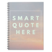 Funny Smart Quote hier Mockup Notitieboek (Voorkant)