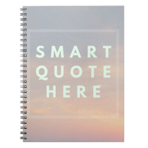 Funny Smart Quote hier Mockup Notitieboek