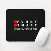 Funny Smart Schizophrenic Schizophrenia Awareness  Muismat (Met muis)
