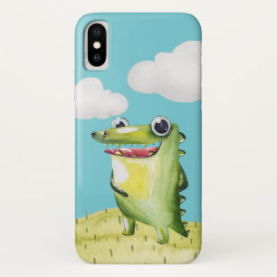 Funny Smiling Gator iPhone X Hoesje