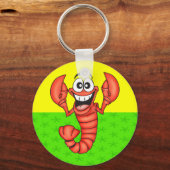 Funny Smiling Lobster Sleutelhanger (Voorkant)