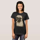 Funny Smoking Pug Dog Cigarette Gen Z Meme Graphic T-shirt (Voorkant volledig)