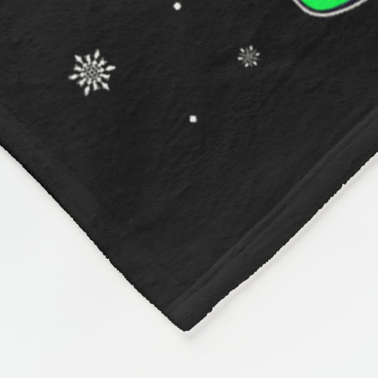 Funny Snack Gnome Buffalo Plaid Matching Christmas Fleece Deken (Hoek)