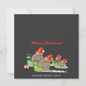 Funny Snagnagels Uitnodiging voor kerstfeest (Achterkant)