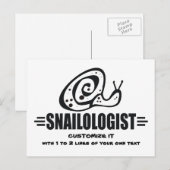 Funny Snail Briefkaart (Voorkant / Achterkant)
