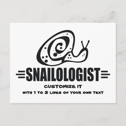 Funny Snail Briefkaart (Voorkant)