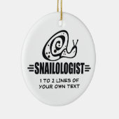 Funny Snail Keramisch Ornament (Rechts)