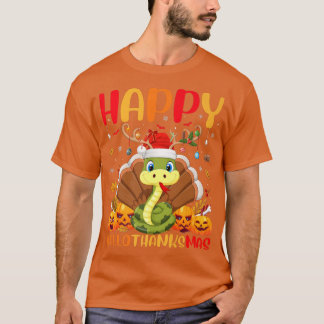 Funny Snake Dierenvriend Happy Snake HelloBedanktM T-shirt