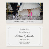 Funny Sneakers Save the Date Wedding Visitekaartje (Voorkant /achterkant)
