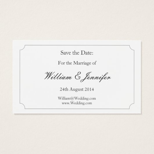 Funny Sneakers Save the Date Wedding Visitekaartje (Achterkant)