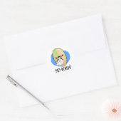 Funny Sneezing Nut Pistachio Pun Ronde Sticker (Envelop)
