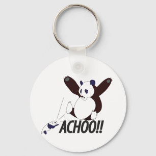 Funny Sneezing Panda Sleutelhanger
