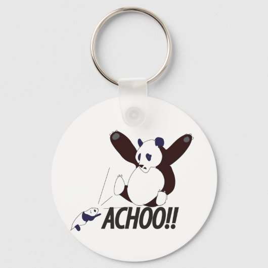 Funny Sneezing Panda Sleutelhanger (Voorkant)
