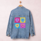 Funny Snoep Hearts Anti-Valentijnsdag Denim Jacket (Hangar)