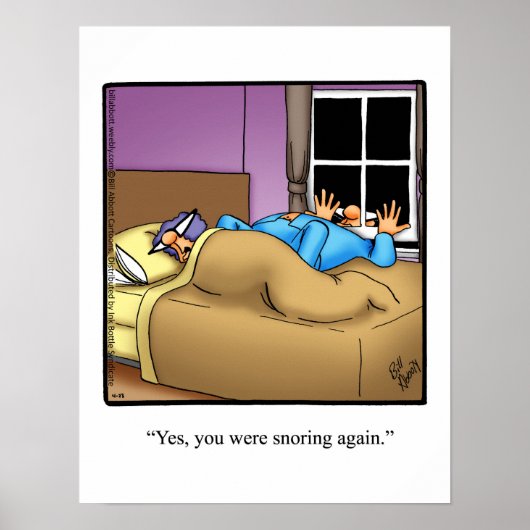 Funny Snoring Poster "Spectickles" (Voorkant)