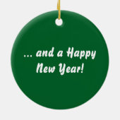 Funny Snow-cover Fire Hydrant Keramisch Ornament (Achterkant)