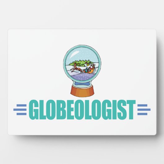 Funny Snow Wereldbol Fotoplaat (voorkant)