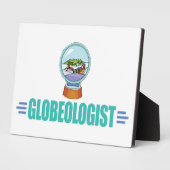 Funny Snow Wereldbol Fotoplaat (Zijkant)