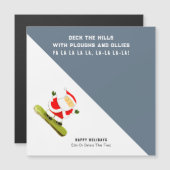 Funny Snowboard Cartes de Noël (Devant / Derrière)