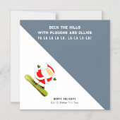 Funny Snowboard Cartes de Noël (Recto)