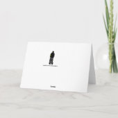 Funny Snowman Ado Carte d'hiver (Dos)