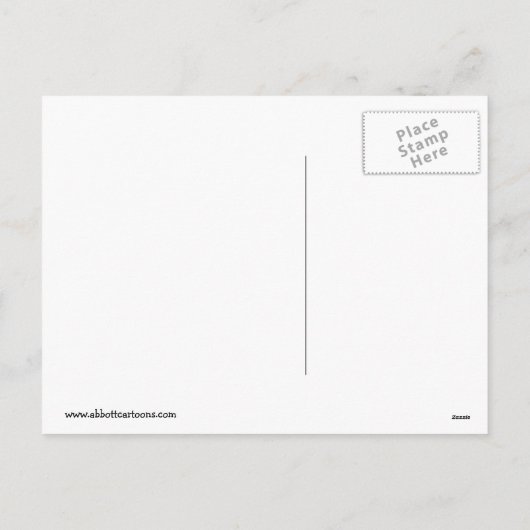 Funny Snowman Humour Carte postale (Dos)