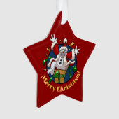 Funny Snowman Merry Christmas Surprise Cartoon (devant)