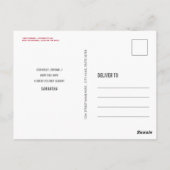 Funny Snowman Noël Stupide carte postale Carte pho (Dos)