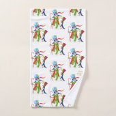 Funny Snowman Penguin Gold Parties scintillant Joy (Serviette à main)