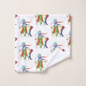Funny Snowman Penguin Gold Parties scintillant Joy (Gant de toilette)