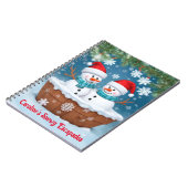 Funny Snowmen Notitieboek (Linkerzijde)