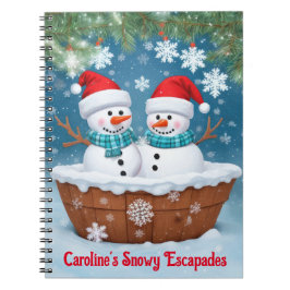 Funny Snowmen Notitieboek