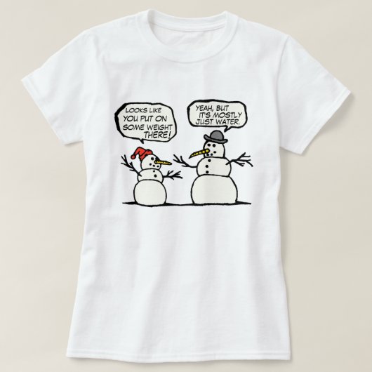 Funny Snowmen Shirt (Design voorkant)