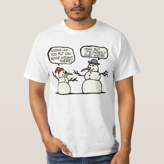 Funny Snowmen Shirt (Voorkant)
