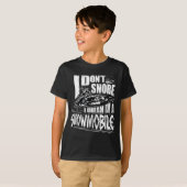 Funny Snowmobile Dream Snowmobile Driving T-shirt (Voorkant volledig)