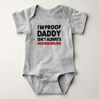 Funny Snowmobile Jersey Bodysuit, Baby Romper