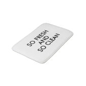 Funny So Fresh and So Clean quote hipster humor Badmat (Gekanteld)